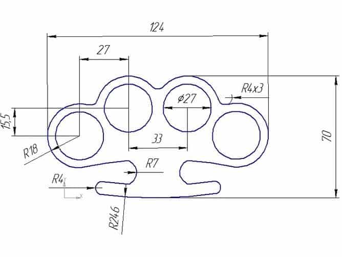 Кастет чертеж dxf